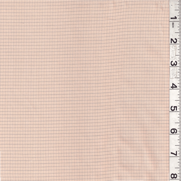 Peach/Sterling Check Shirting 9084