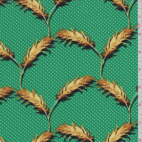 Green Dot Double Georgette