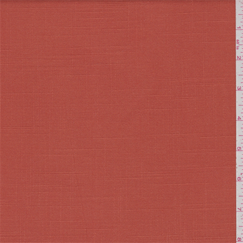 Dark Orange Linen Look
