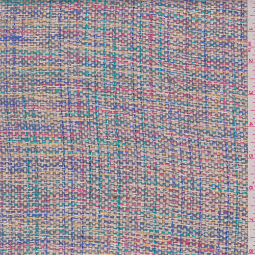 *4 YD PC--Tan Multi Silk Suiting