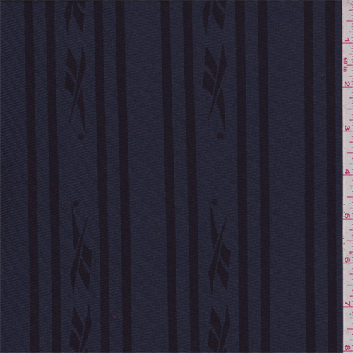 Deep Blue Stripe Rib Knit