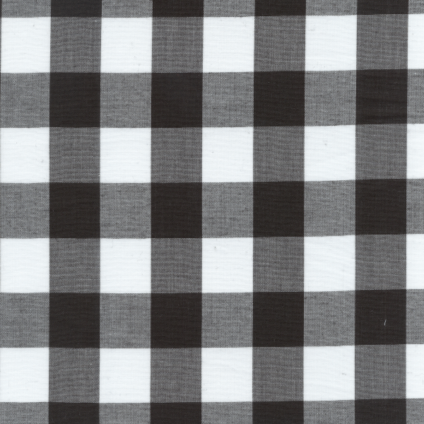 Black 1 Inch Gingham GC1006