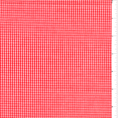 Red 1/16 Inch Gingham
