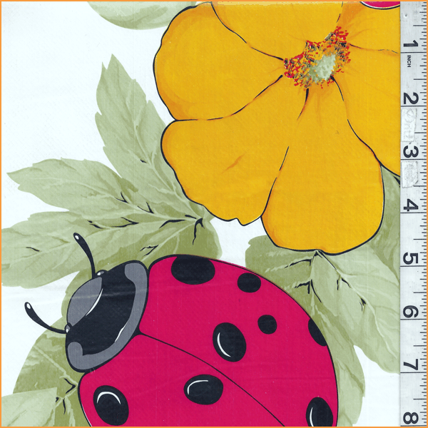Ladybug Floral Vinyl LG008