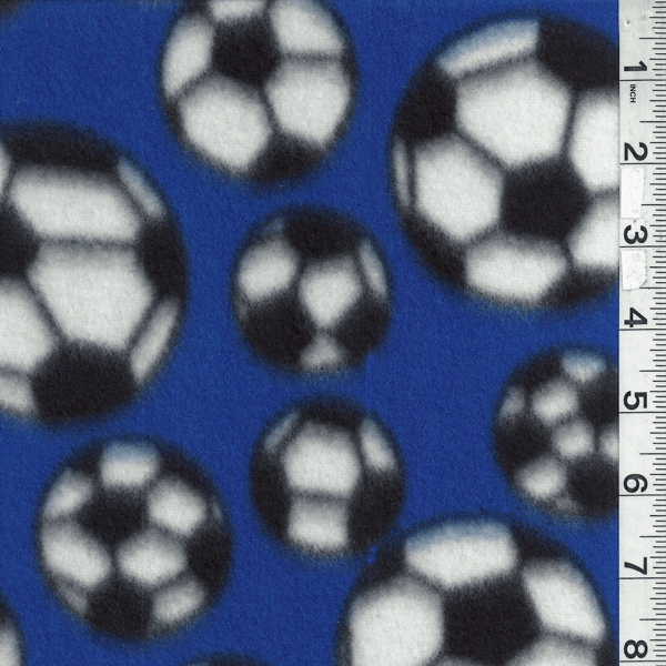 Blue Soccer Fleece Bolt MFP300-01