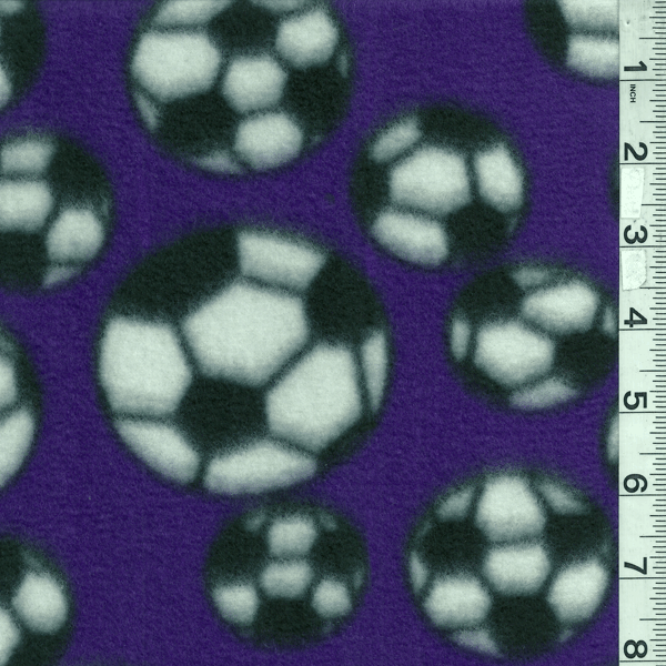 Purple Soccer Fleece Bolt MFP300-06