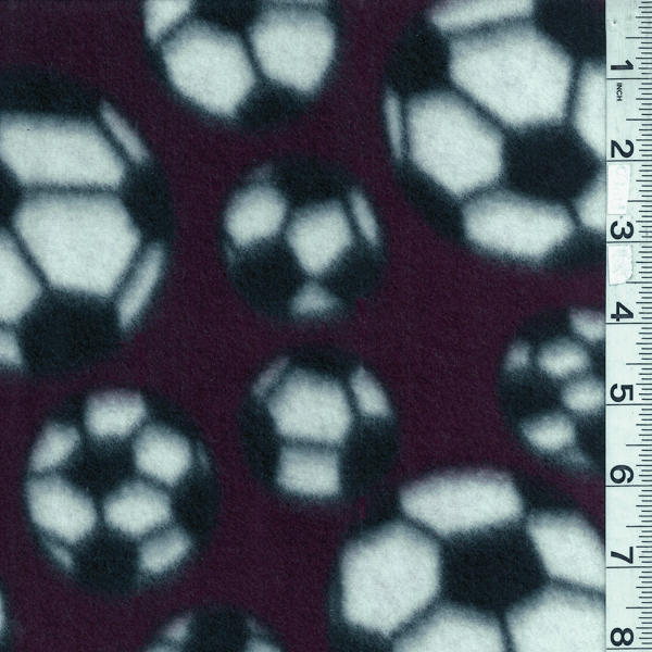 Maroon Soccer Fleece Bolt MFP300-07
