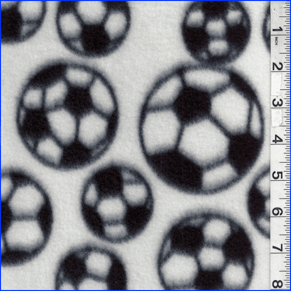 White Soccer Fleece Bolt MFP300-09