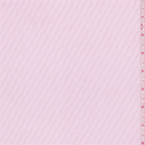 Pale Pink Stripe Burnout Shirting