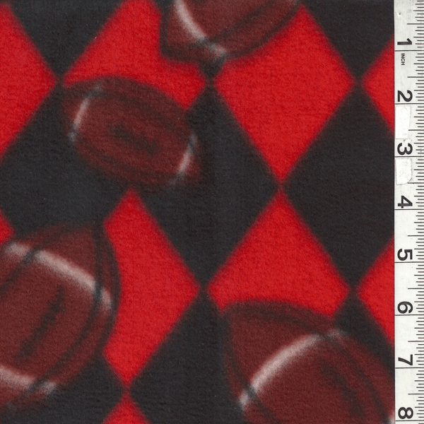 Orange/Black Football Fleece Bolt MFP301-23