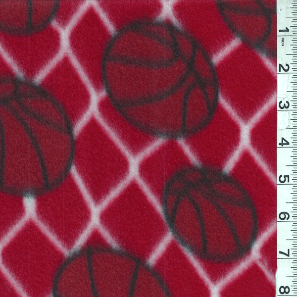 Red Basketball Fleece Bolt MFP303-20