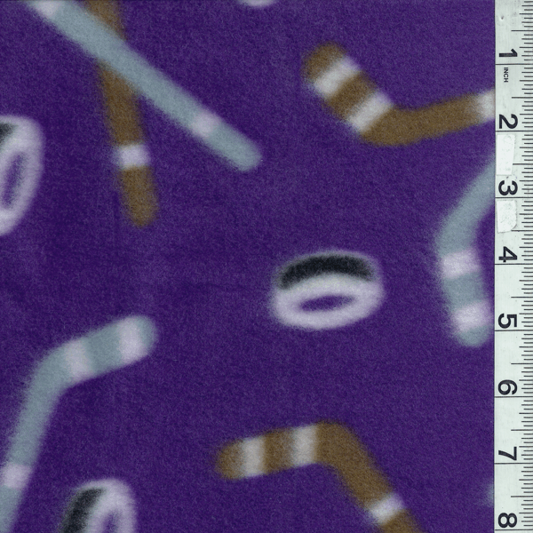 Purple Hockey Fleece Bolt MFP304-60