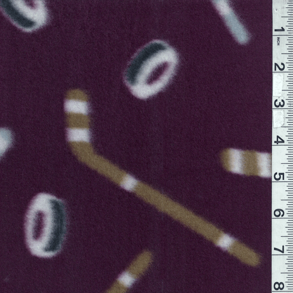 Maroon Hockey Fleece Bolt MFP304-70