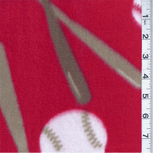 Red Baseball Fleece Bolt MFP306-20