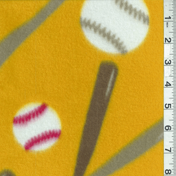 Yellow Baseball Fleece Bolt MFP306-50