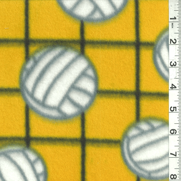 Yellow Volleyball Fleece Bolt MFP330-05