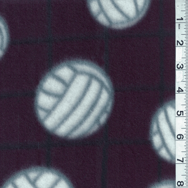Maroon Volleyball Fleece Bolt MFP330-07