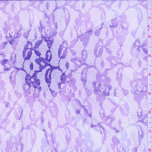 Purple/Pink Floral Lace