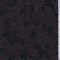 Black/Red Specked Floral Moleskin