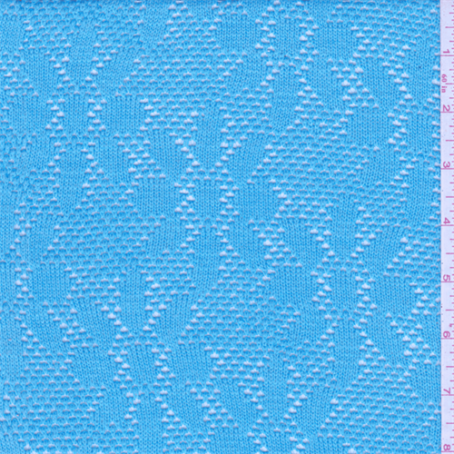 Aqua Blue Crochet Knit