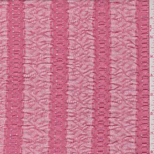 Coral Pink Stretch Lace