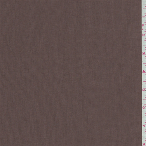 Mocha Brown Stretch Poplin
