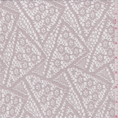 Pink Beige Crochet Lace