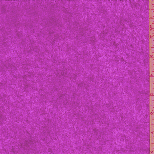 Lipstick Pink Crushed Velour