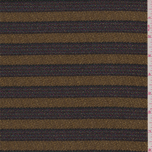 Gold/Rainbow Stripe Mesh Knit
