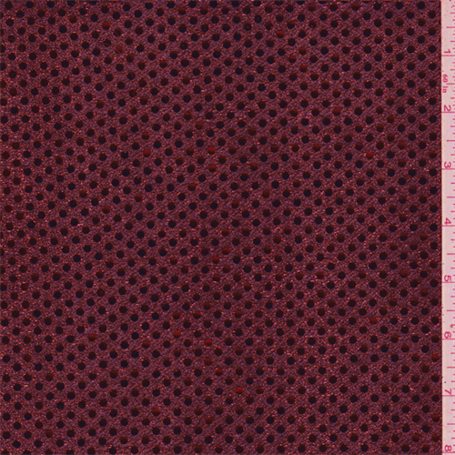 Fire Red Sequin Mesh