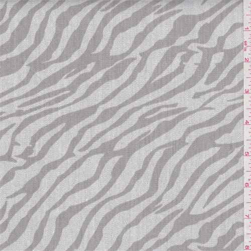 Ecru Zebra Print Reversible Stretch 