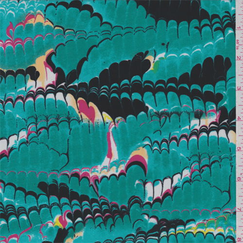 *2 1/2 YD PC--Teal Green Jersey Knit