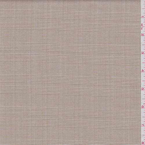 Dark Beige Glen Plaid Suiting