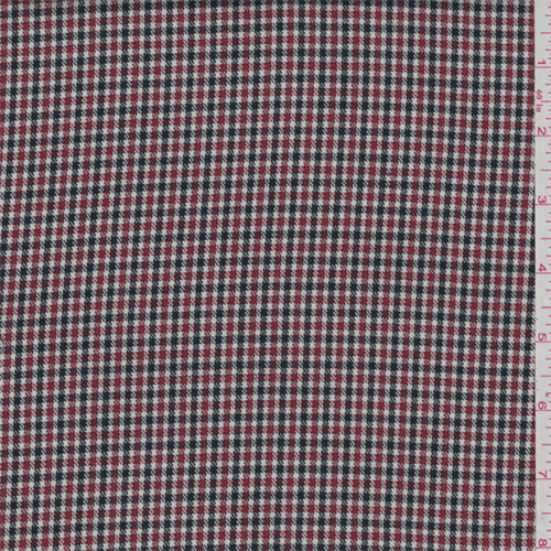 Black/Red Miniature Check Suiting