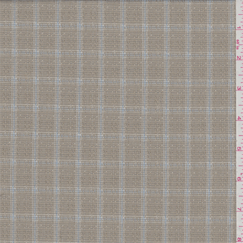 Dark Tan Check Suiting