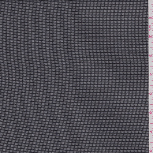 Black/Grey Micro Check Suiting