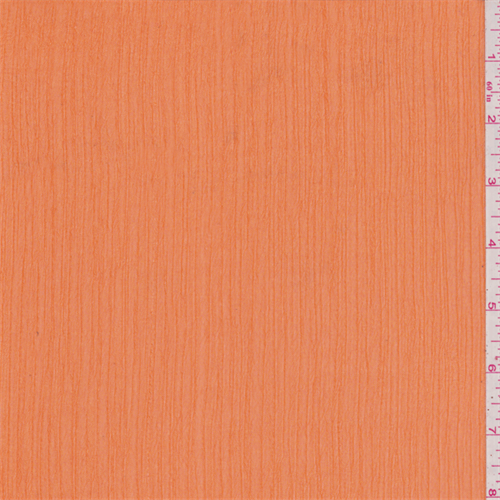 Orange Crinkled Chiffon