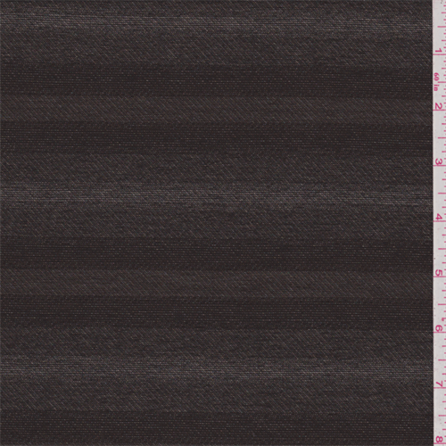 Chocolate Brown Stripe Suiting