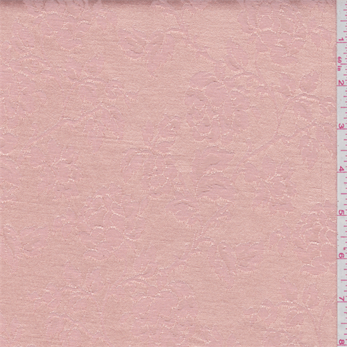 *2 YD PC--Peach Floral Jacquard