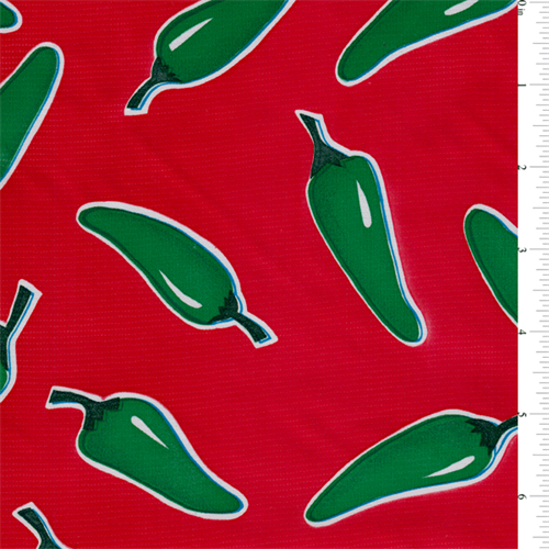 Red Chili Pepper Oilcloth