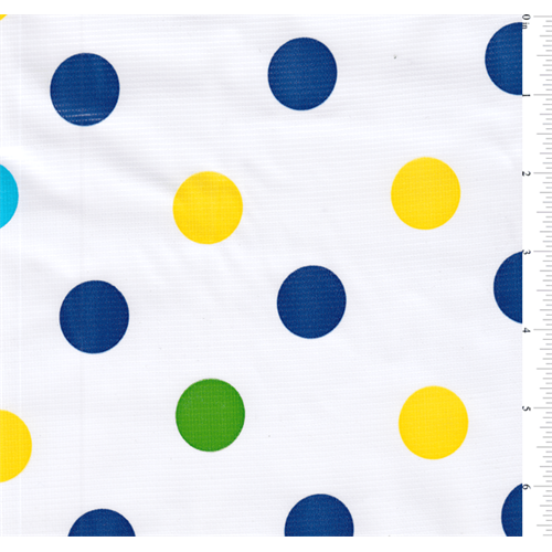 Blue Dot Oilcloth Roll