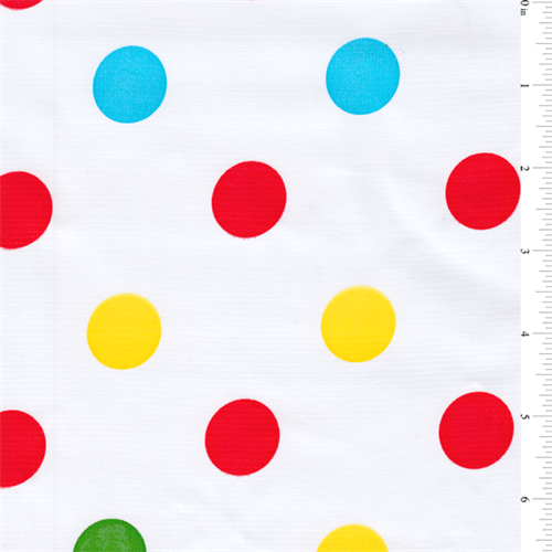 Red Dot Oilcloth Roll