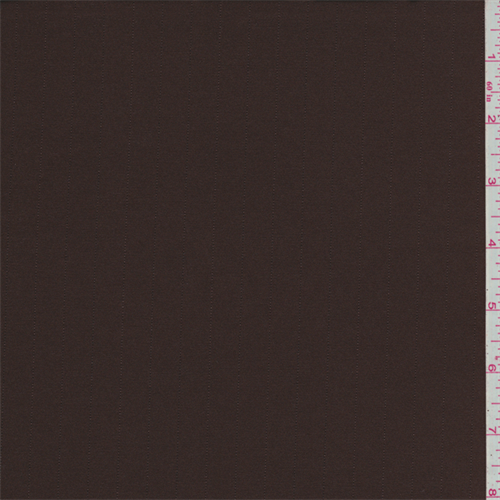 Brown Stripe Stretch Sateen