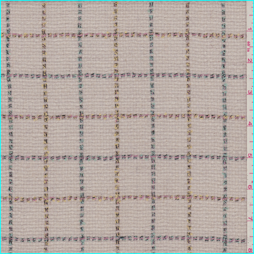 Natural Check Wool Suiting