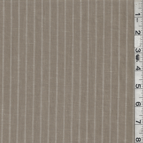 Taupe Stripe Shantung 16367