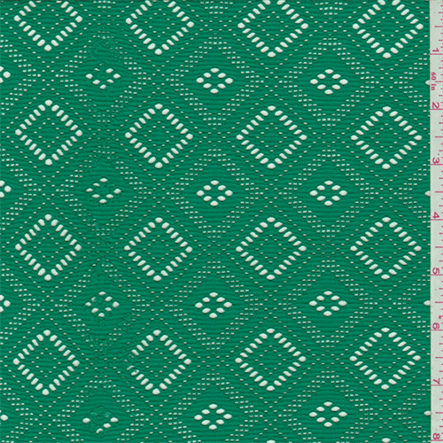 Emerald Green Stretch Lace