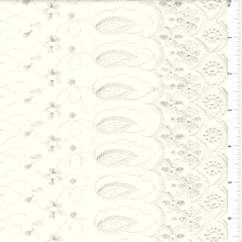 Ivory Scalloped Eyelet Bolt EE0202