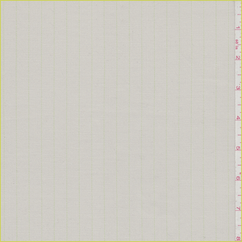 Pale Beige Stripe Cotton Suiting