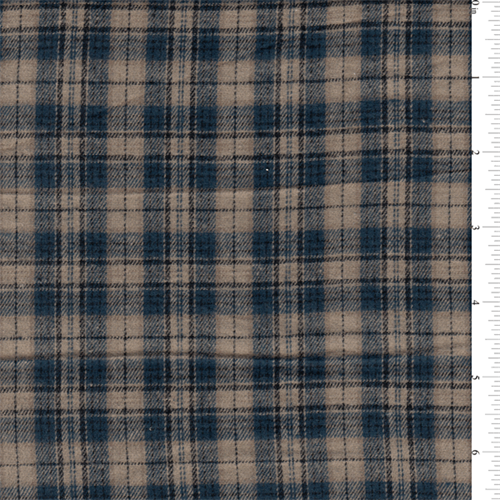 Taupe Multi Plaid Flannel Bolt