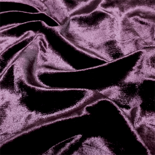 Dark Burgundy Stretch Panne Velvet